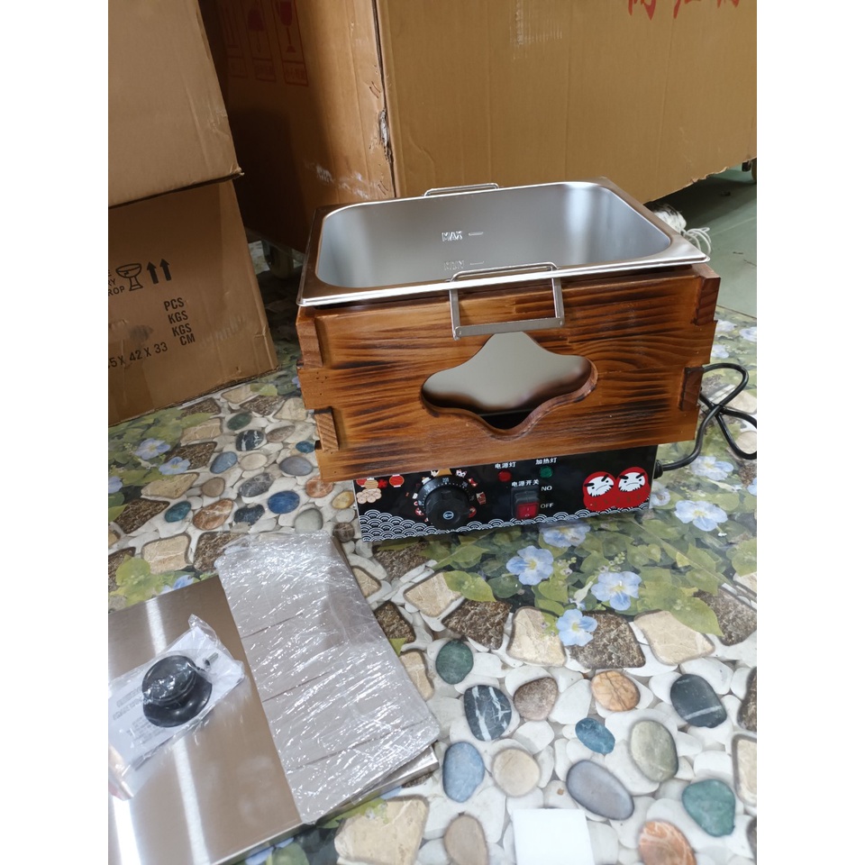 Nồi oden 9 ngăn nhúng lẩu xiên que dùng điện 220V-Bảo hành 1 năm