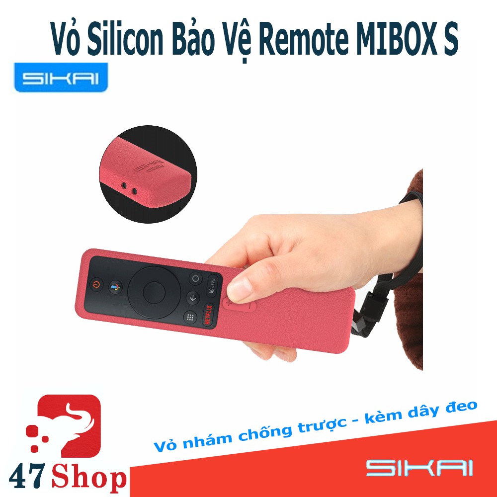 [CHÍNH HÃNG SIKAI] Vỏ silicon điều khiển Mibox S 2019 - Vỏ silicon bảo vệ remote Mibox S