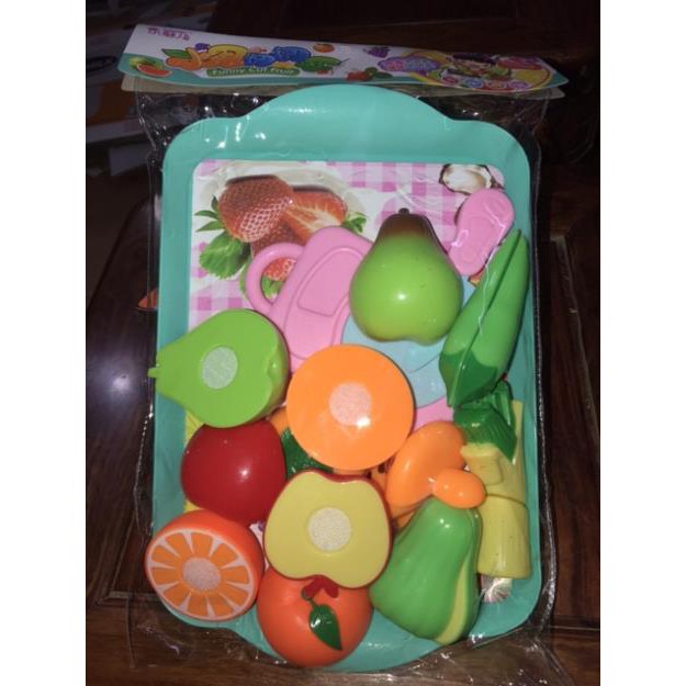 Đồ chơi cắt hoa quả cho bé nhựa an toàn đồ chơi nấu ăn