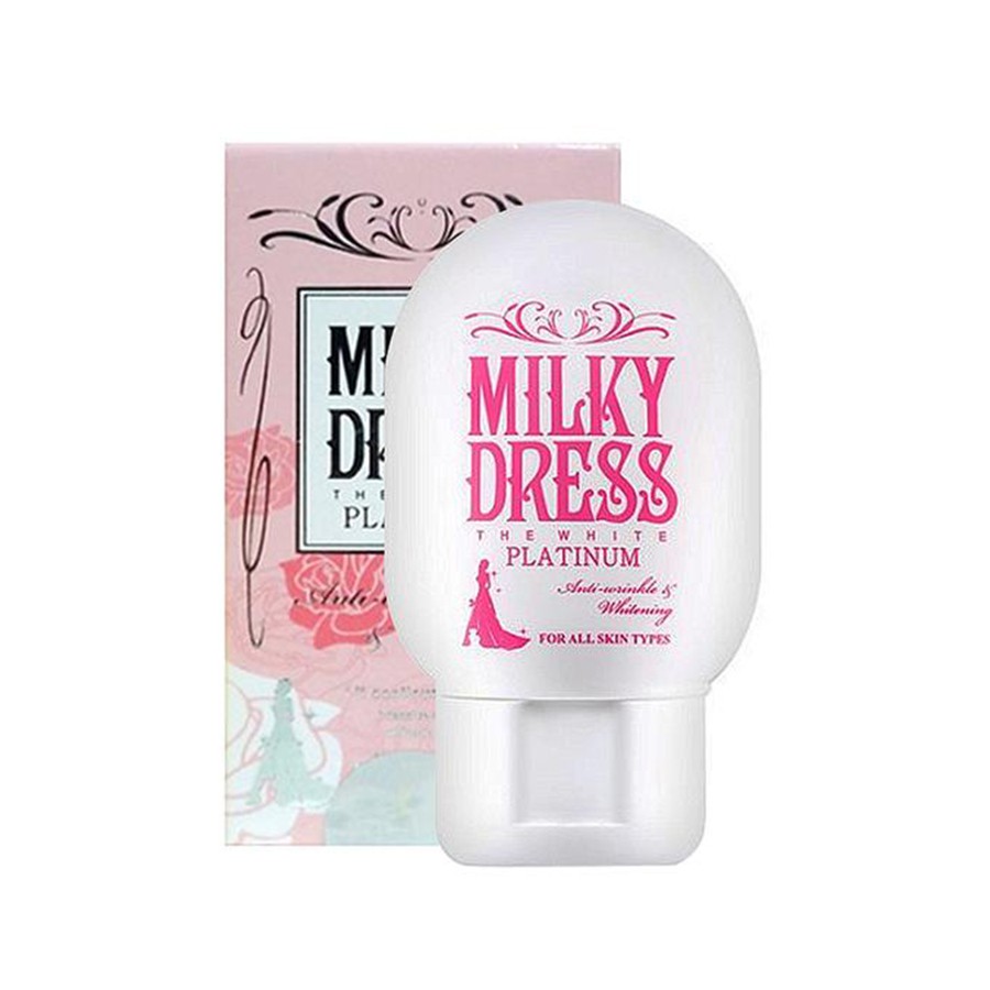 Kem dưỡng trắng và chống lão hóa Milky Dress The White Platinum (65G)