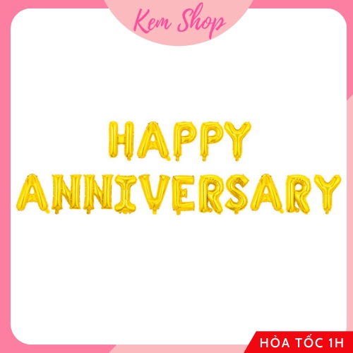 Dây Chữ HAPPY ANNIVERSARY Trang Trí Tiệc Kỷ Niệm - K186