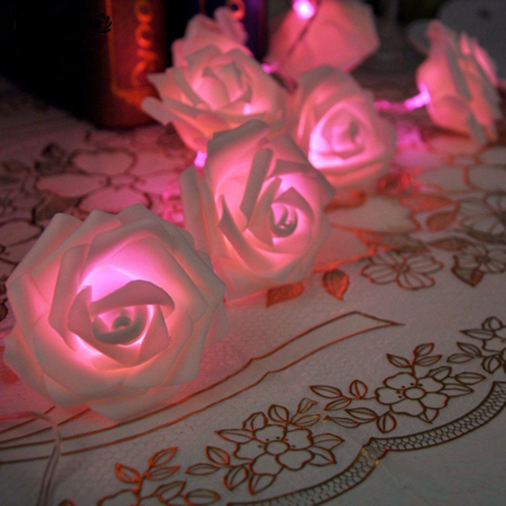 🌟 SHAPE*20 LED Rose Flower Fairy Christmas Decoration String Lights