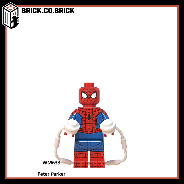 WM6052 - Minifigures nhân vật hoạt hình Spider man siêu chất - Đồ chơi Lắp ghép Xếp hình Mini Iron Man Mô hình Non Lego