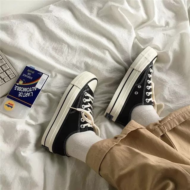 (ảnh thật) giày thể thao nam nữ converse 1970s cổ thấp đế độn hàng đẹp giá rẻ