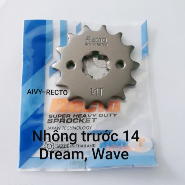 Nhông trước xe dream, wave, Future, Recto, size 14