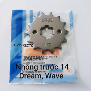 Nhông trước xe dream, wave, Future, Recto, size 14