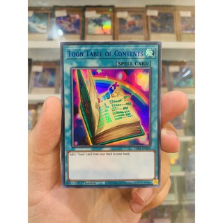 Thẻ Bài Lẻ YugiOh! Mã LDS1-EN069 - Toon Table of Contents - Ultra Rare (Blue) - 1st Edition