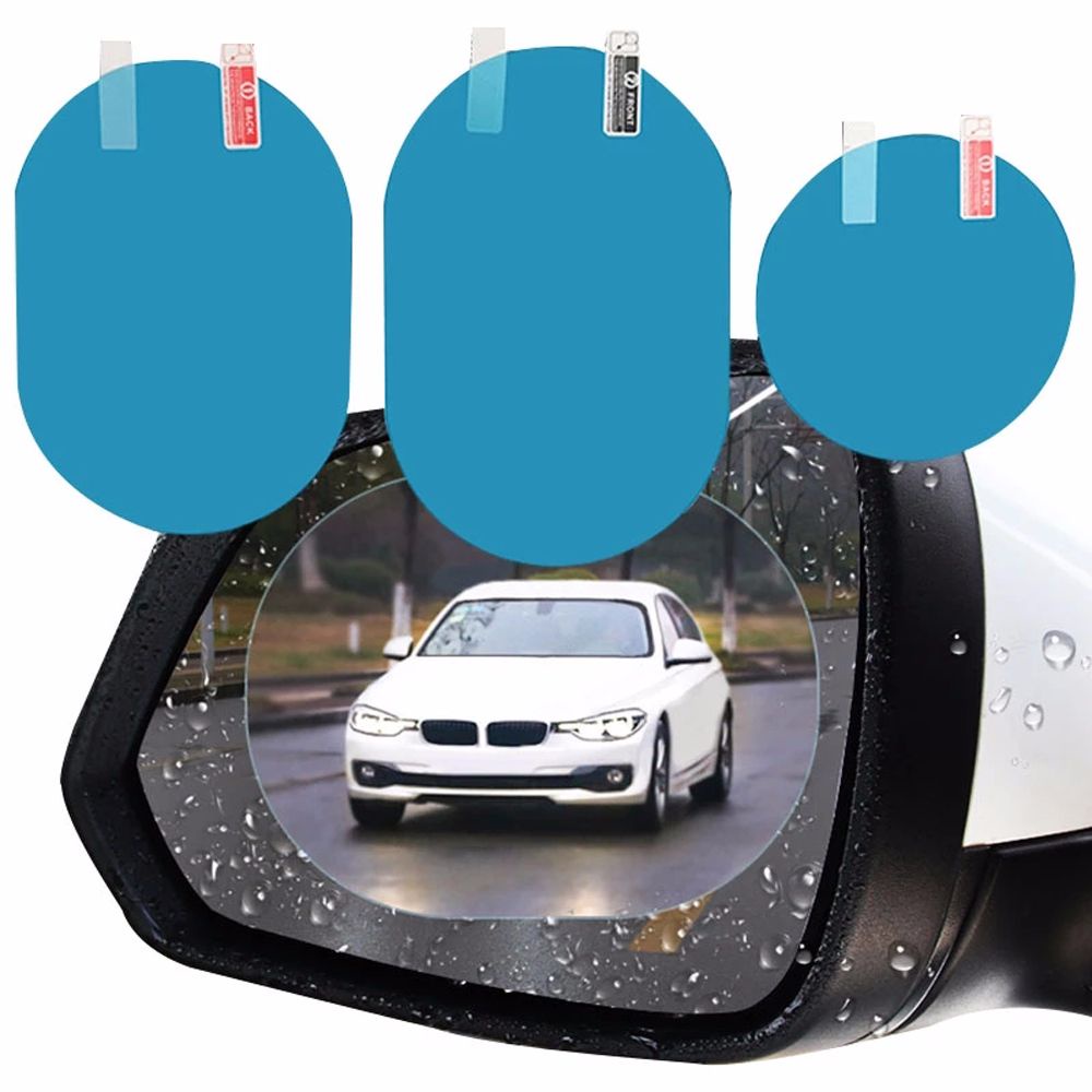 2 Miếng dán gương chiếu hậu đi mưa chống thấm nước màu trong suốt tiện dụng dành cho xe hơi AARON1