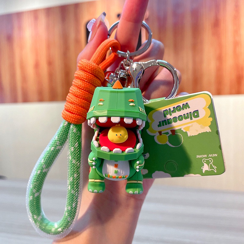 Móc Khóa Hình Khủng Long Hoạt Hình Dễ Thương