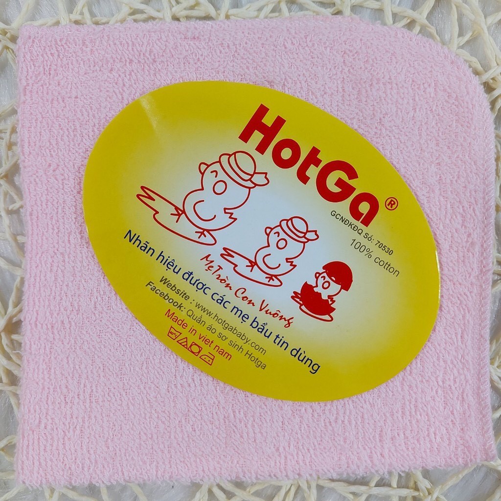 Combo 5 khăn sữa màu HotGa cho bé sơ sinh