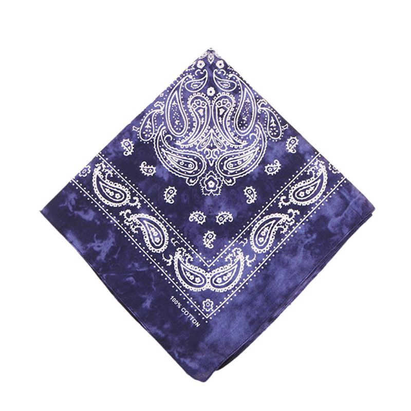 Khăn Quàng Cổ Cotton Họa Tiết Màu Nhuộm Phong Cách Vintage Nhật Bản