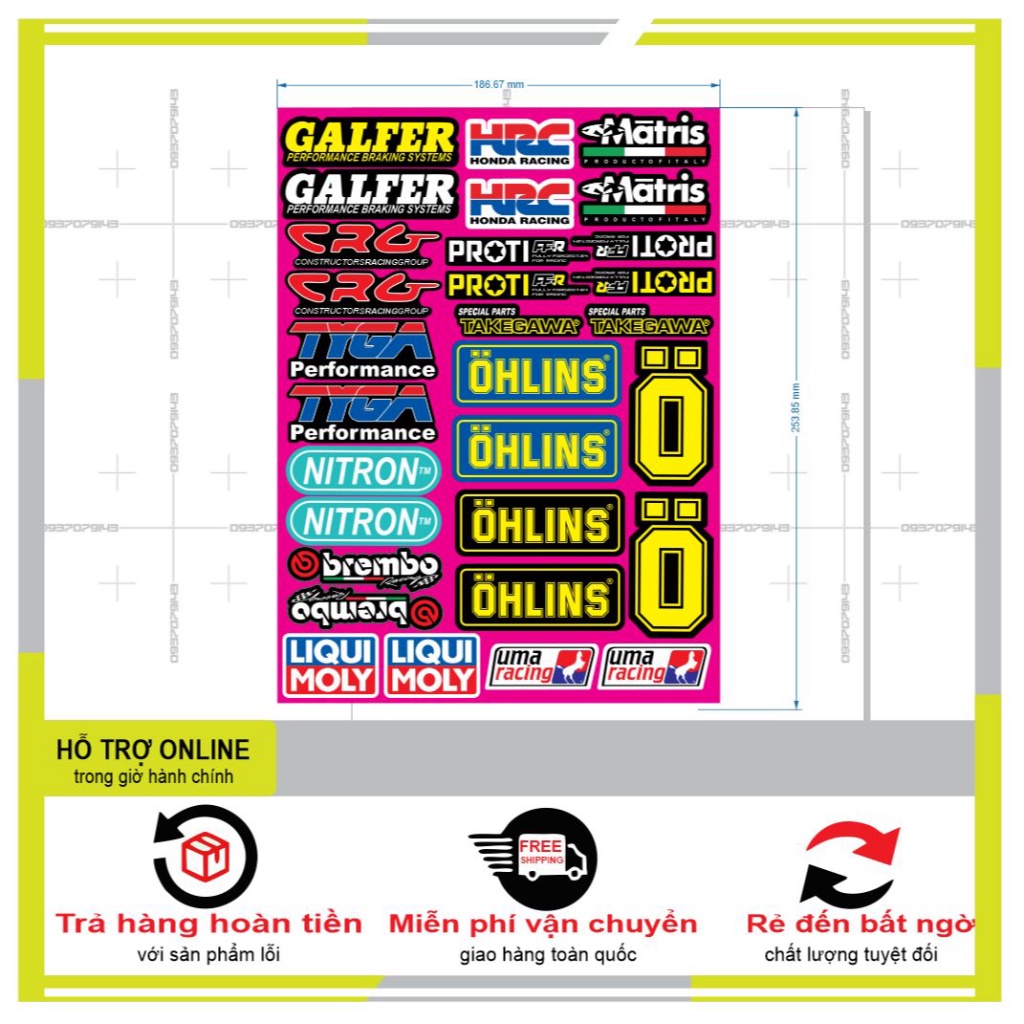 30 LOGO STICKER THƯƠNG HIỆU NỔI TIẾNG 03 - DUNG DECAL