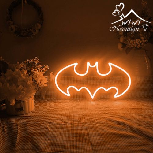 Đèn led neon hình logo batman | 30x16 cm | Đèn led neon theo yêu cầu trang trí decor quà tặng cực chất