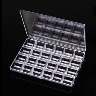 Khay mica trong suốt 24 ô đựng phụ kiện nail, đá nail -ĐỒ NAIL VIỆT