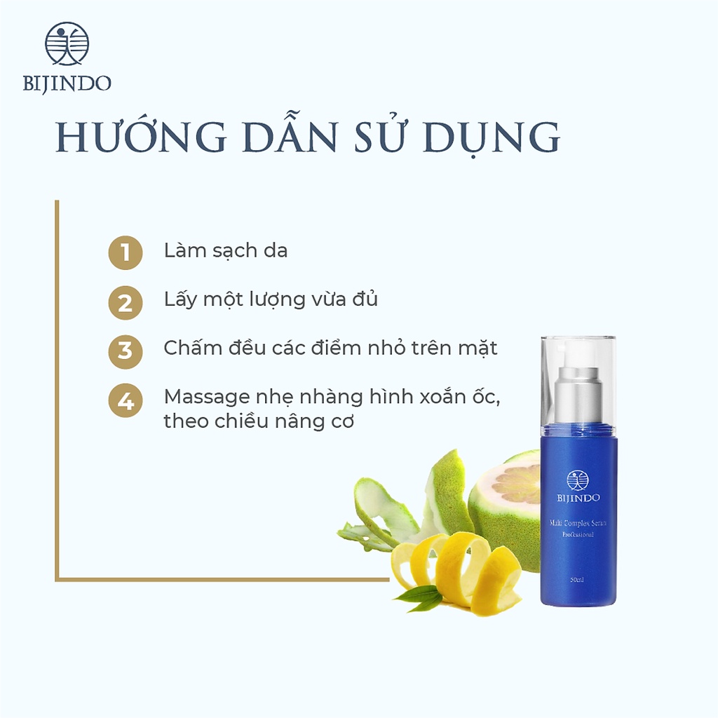 Serum Tinh Chất Đa Phức Hợp BIJINDO Multi Complex Serum, Hỗ Trợ Giảm Và Chống Lão Hoá, Cấp Ẩm, Dưỡng Sáng Da 50ml