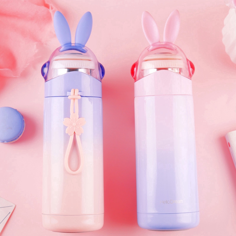 Bình giữ nhiệt chất liệu thép không gỉ kiểu dáng hoạt hình xinh xắn