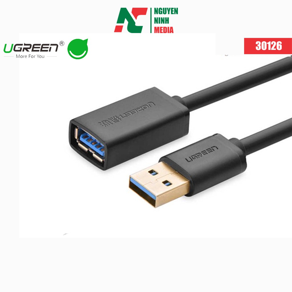 Cáp Nối Dài USB 3.0 Ugreen 30126 (1.5m) - Hàng Chính Hãng