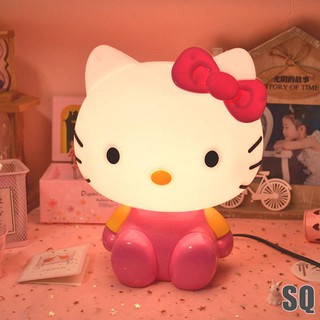 Đèn Ngủ Để Bàn Hình Mèo Hello Kitty Dễ Thương Sáng Tạo Bảo Vệ Mắt Cho Bé Gái