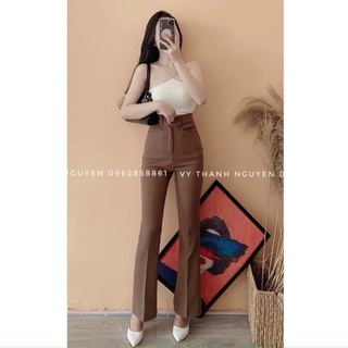 QUẦN TÂY ỐNG LOE LƯNG CAO (KÈM VIDEO HÌNH THẬT)