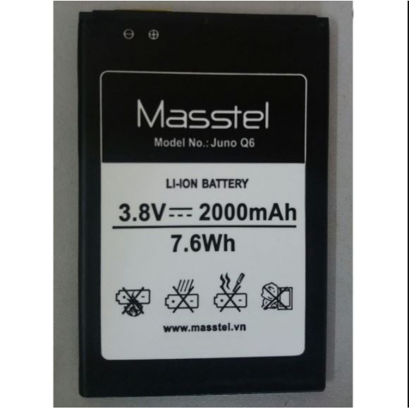 PIN MASSTEL JUNO Q6 ( LOẠI 1 BẢO HÀNH 6 THÁNG )