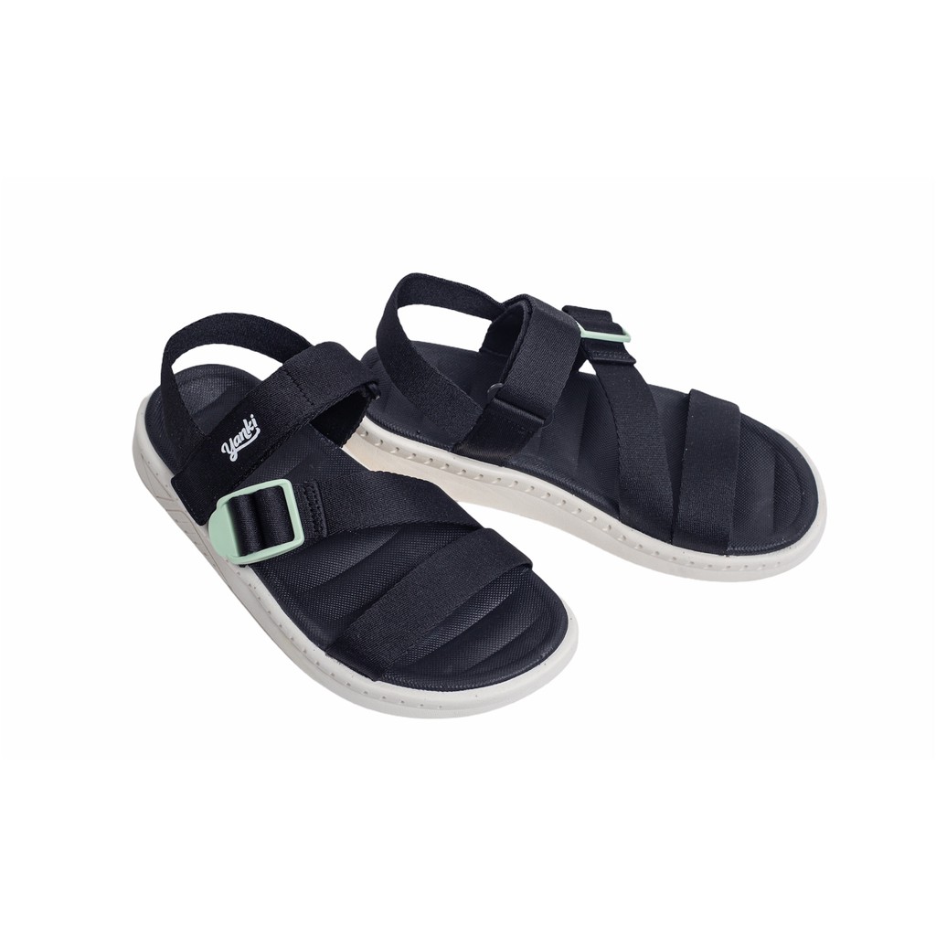 Giày Sandal Nam Quai Chéo Thời Trang YANKI Sport YK202 - Đen