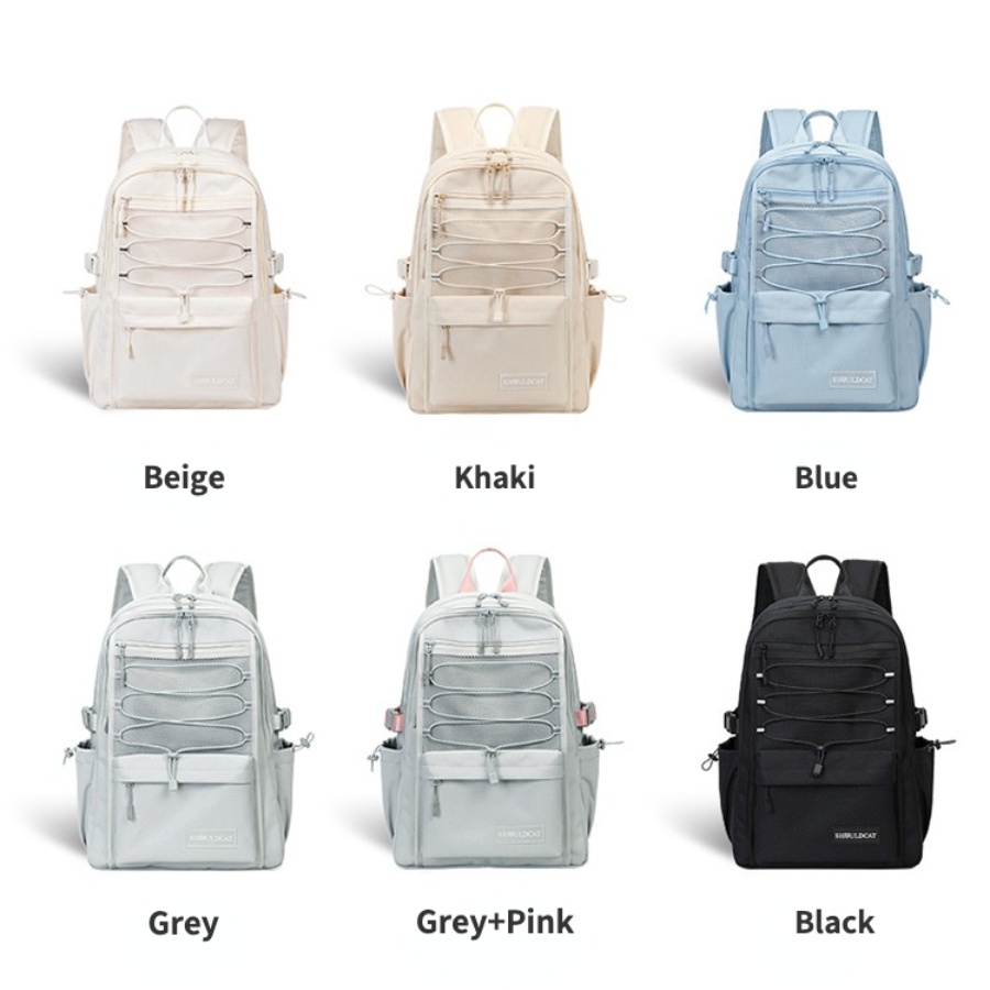 MINGKE Túi đựng máy tính xách tay 14 15,6 inch Ba lô đi học dành cho nữ Nguyên bản Chống nước Đơn giản Dung tích lớn Học sinh trường