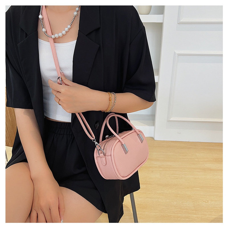 Túi Đeo Chéo Hình oval Đơn Giản Màu Trơn Phong Cách Hàn Quốc Thời Trang Mùa Hè 2022 NB00346