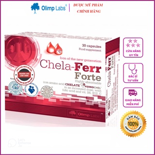 [Chính Hãng] Sắt Chela-Ferr® Forte (Olimp Labs)  –Viên sắt cho bà bầu hỗ trợ bổ sung và dễ hấp thu sắt 30 viên, 14,4g