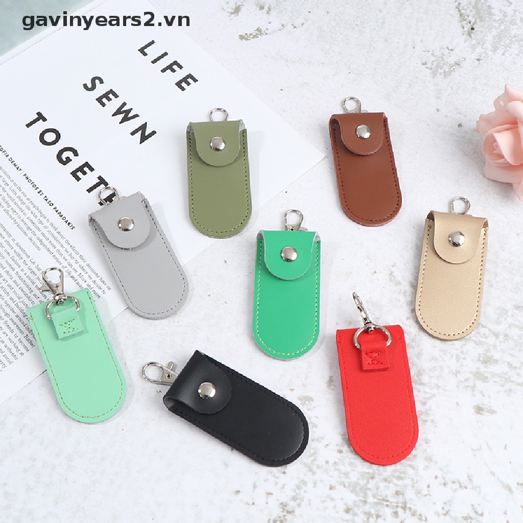 Bao da đựng thẻ nhớ usb có móc khóa tiện lợi