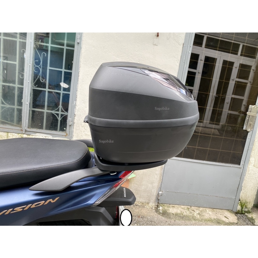 Thùng xe Vision 2022, thùng Givi E250N2 kèm đế và ốc gắn, hàng Givi chính hãng, bảo hành 2 năm