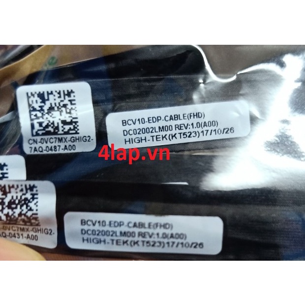 Thay cáp màn hình laptop Dell inspiron 15R 7566 7567 DC02002LM00 0VC7MX VC7MX