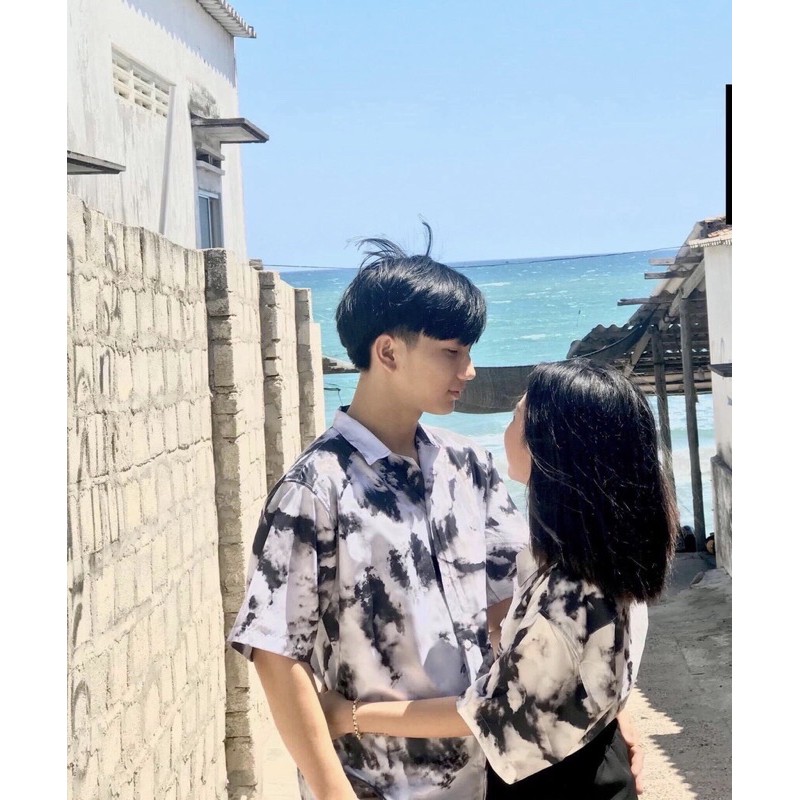 Áo sơmi hoạ tiết mây cổ vest #MENDE# | BigBuy360 - bigbuy360.vn