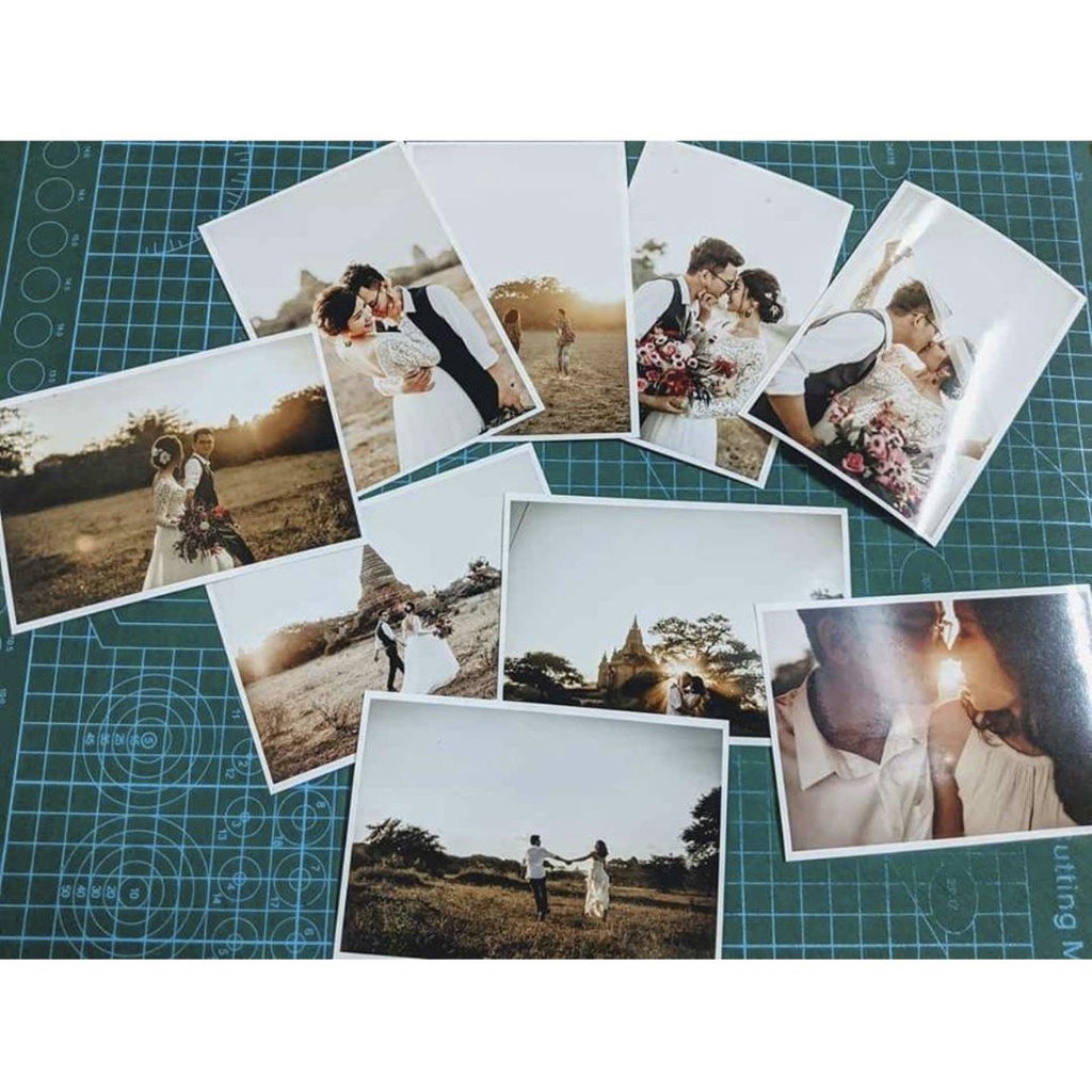 Combo 20 ảnh 6x9 in theo yêu cầu polaroid, full ảnh đã ép