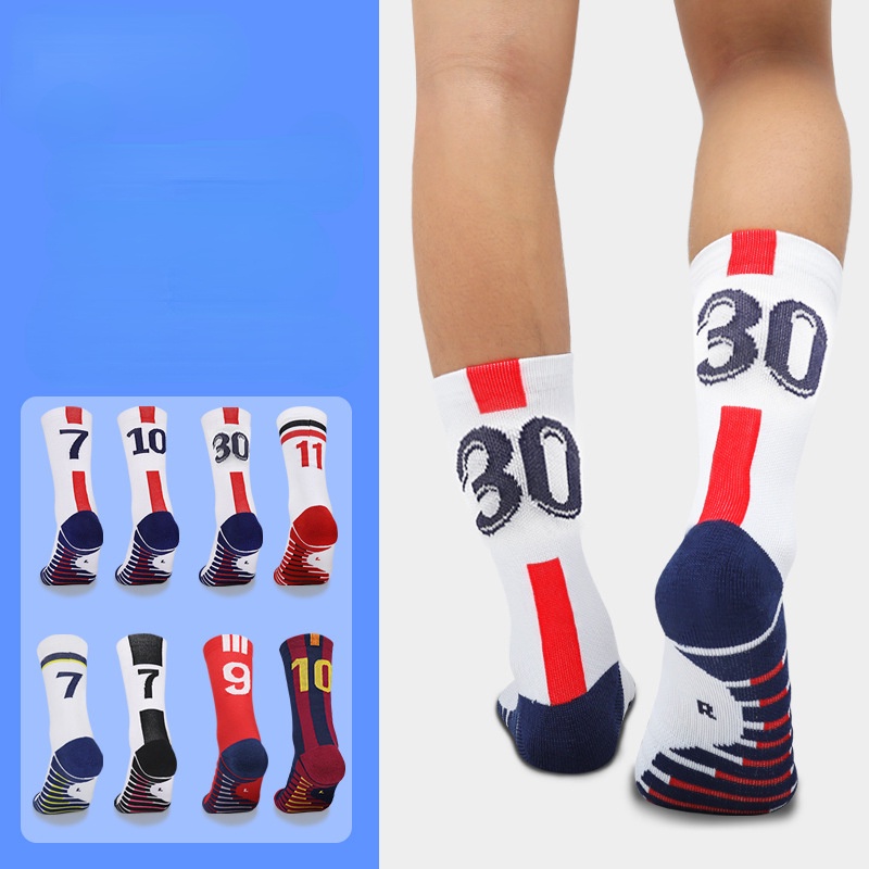 Vớ Đá Bóng Chống Trượt In logo Ngôi Sao / Số Thời Trang Cho Nam