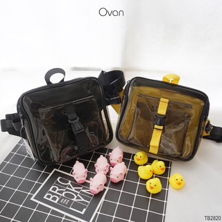 Túi bao tử Unisex nhựa trong suốt nhiều chú heo và vịt  Ovan.vn TB2820