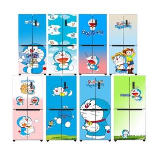 Decal dán tủ lạnh chất liệu cao cấp - Doraemon