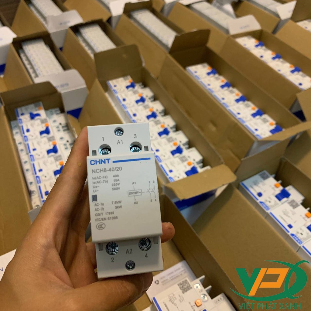 Khởi động từ 1 pha 220v/25A/ 40A /63A CHINT NCH8-25/20