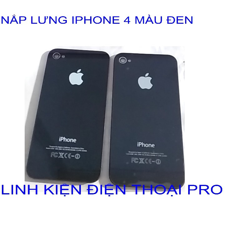 NẮP LƯNG IPHONE 4 MÀU ĐEN