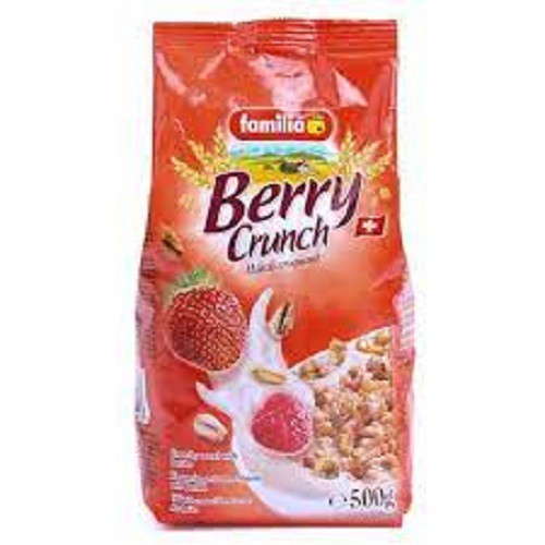 Ngũ cốc giòn vị dâu Berry Crunch hiệu Familia 500g