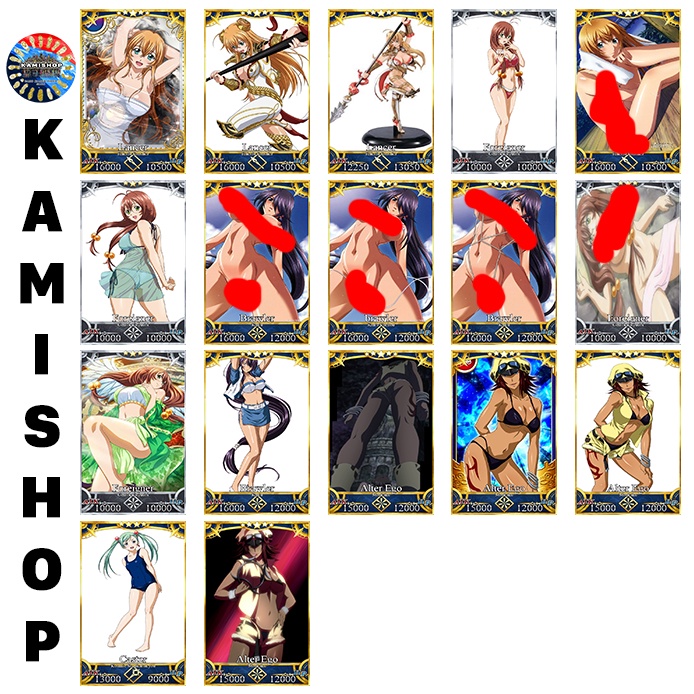 Thẻ bài Card Ikkitousen FGO Fate/Grand Order  - Các mẫu Fanmade chế Ikkitousen