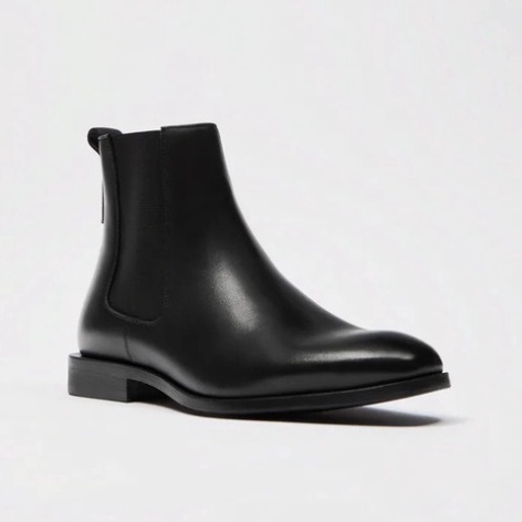 Giày thời trang nam cao cổ Chelsea boots da bò nguyên tấm tăng 3.5cm chiều cao | BigBuy360 - bigbuy360.vn