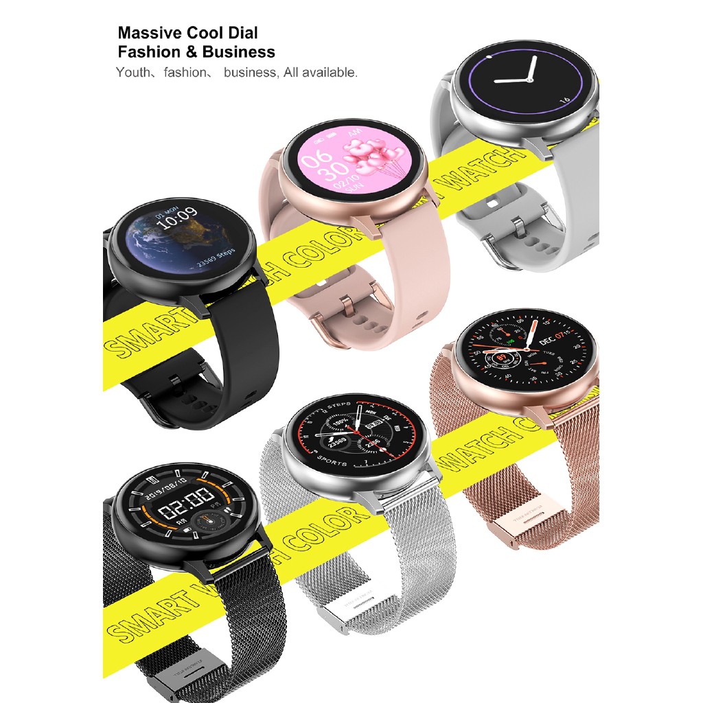 DT88 PRO Full Touch Đồng Hồ Thông Minh Phụ Nữ Vòng Đeo Tay Chống Nước ECG Theo Dõi Nhịp Tim Theo Dõi Giấc Ngủ Smartwatch