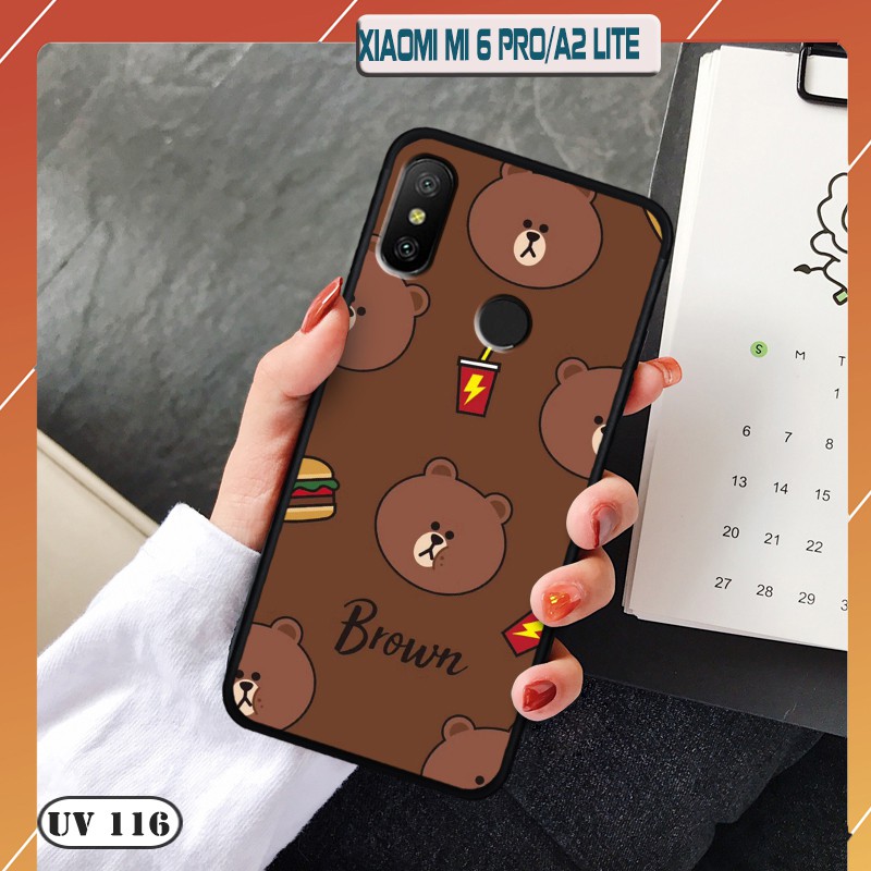 Ốp lưng điện thoại Xiaomi Redmi 6 Pro/ Mi A2 Lite - lưng nhám viền dẻo