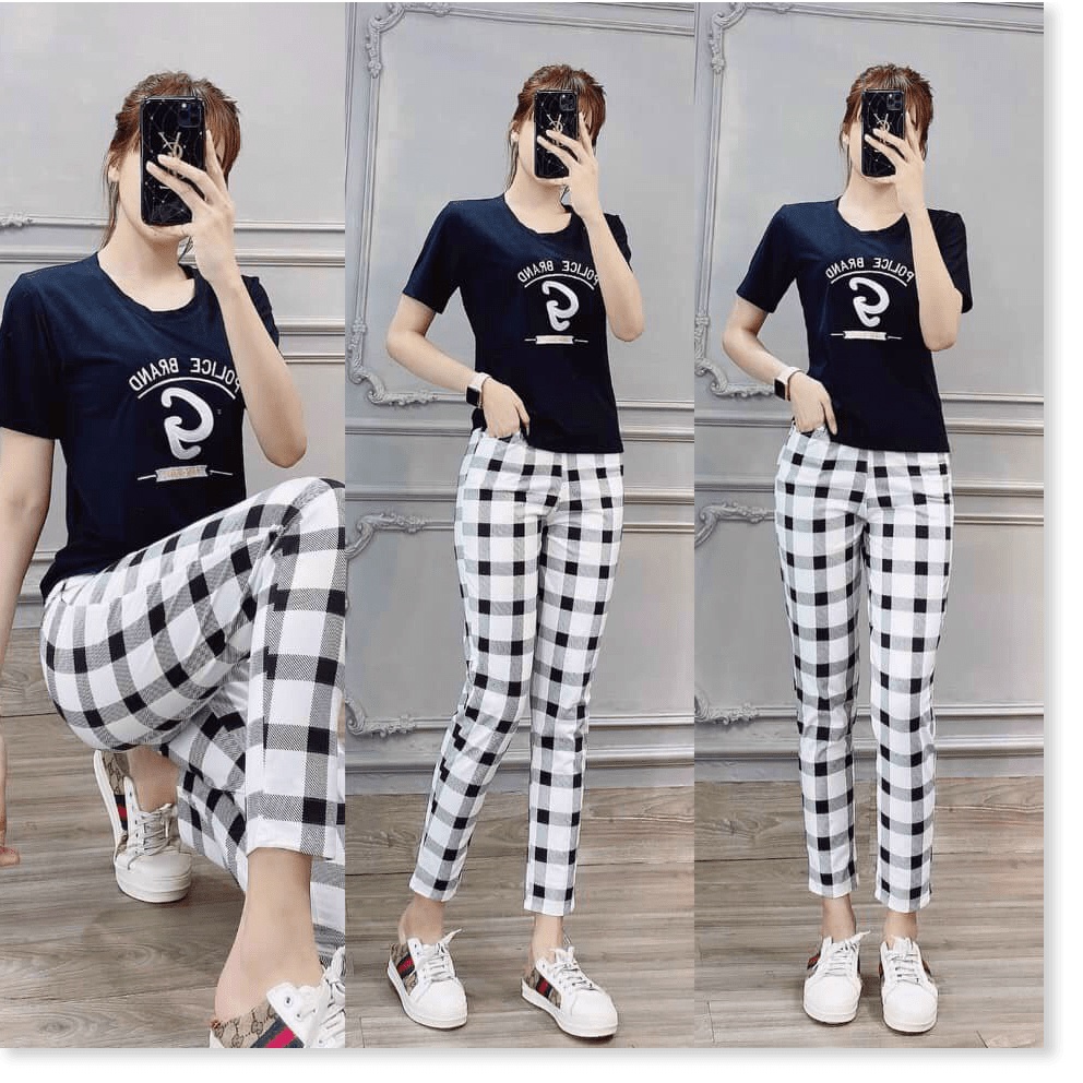 Set bộ thun Cotton NỮ DÀI MẶC NHÀ CỰC ĐẸP , 2021 KME FASHION