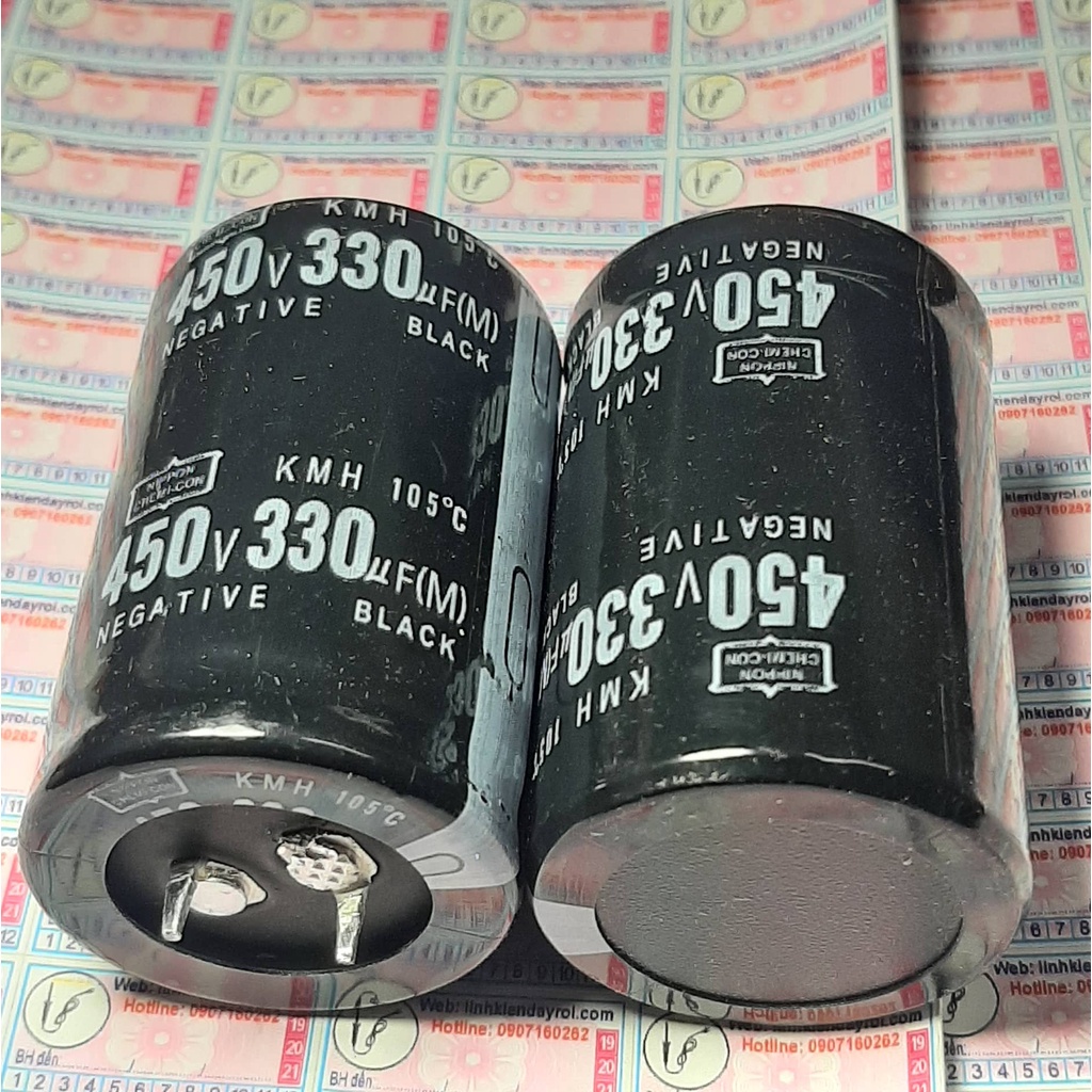 Tụ điện hóa phân cực 450V330uF 330uF 450V 30x45mm NIPON CHEMI-CON KMH