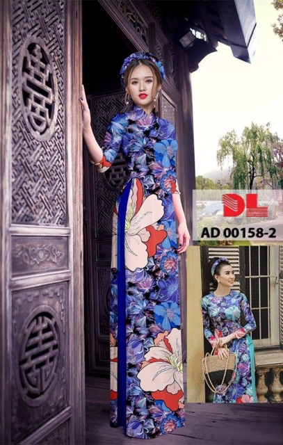 Vải Áo Dài Tằm Ý/ Lụa Nhật Hoa 3D