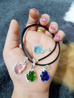 Dây da đeo cổ hồ ly (mẫu 1)