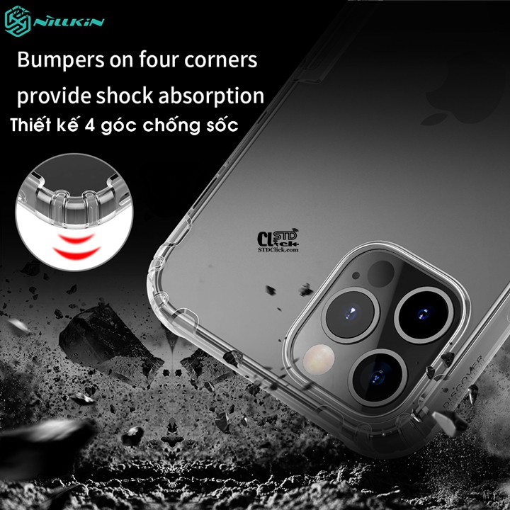 ỐP LƯNG IPHONE 12 PRO MAX NILLKIN SILICON CHÍNH HÃNG [SALE] | BigBuy360 - bigbuy360.vn