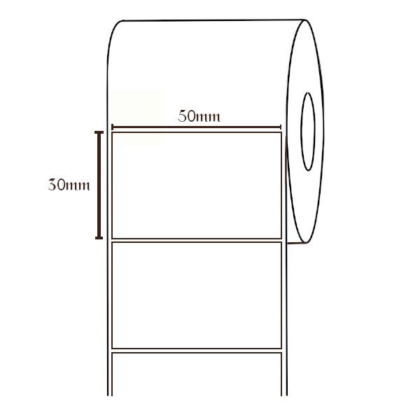 Tem trà sữa , tem dán cốc trà sữa , in mã vạch khổ 50x30 mm, cuộn 30m.