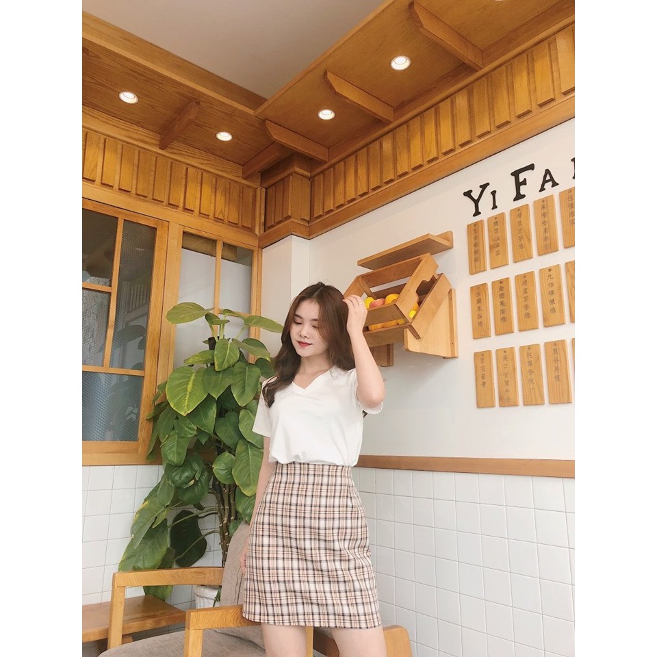 CHÂN VÁY KẺ CARO CHỮ A BỐ MỊN - HÌNH CHỤP THẬT | BigBuy360 - bigbuy360.vn